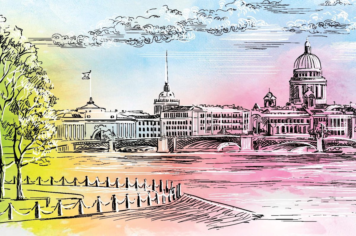 Санкт-Петербург открытки с городом