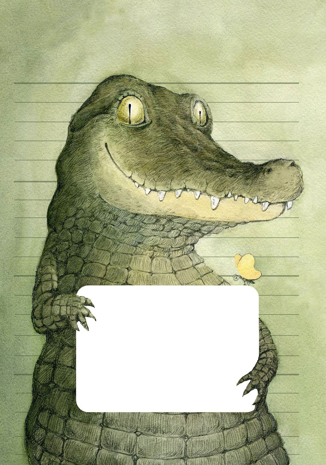Крокодил иллюстрация