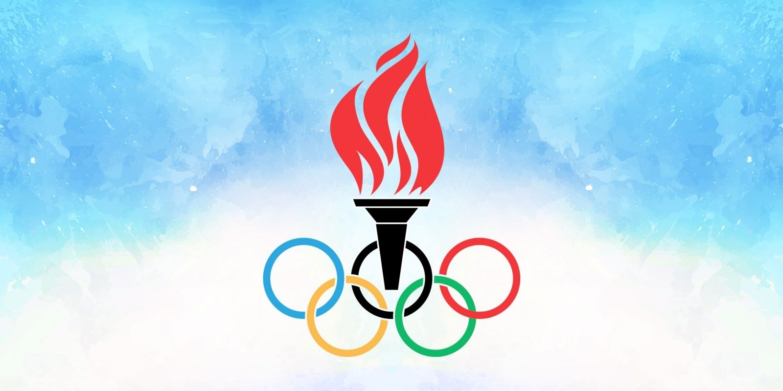 Олимпийские кольца и факел