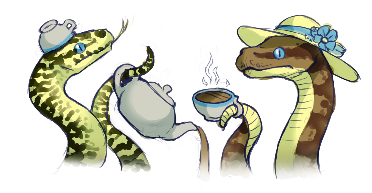 Змея проси. Змея пьет чай. Мультяшные змеи. Змея бухает. Добрая змея.