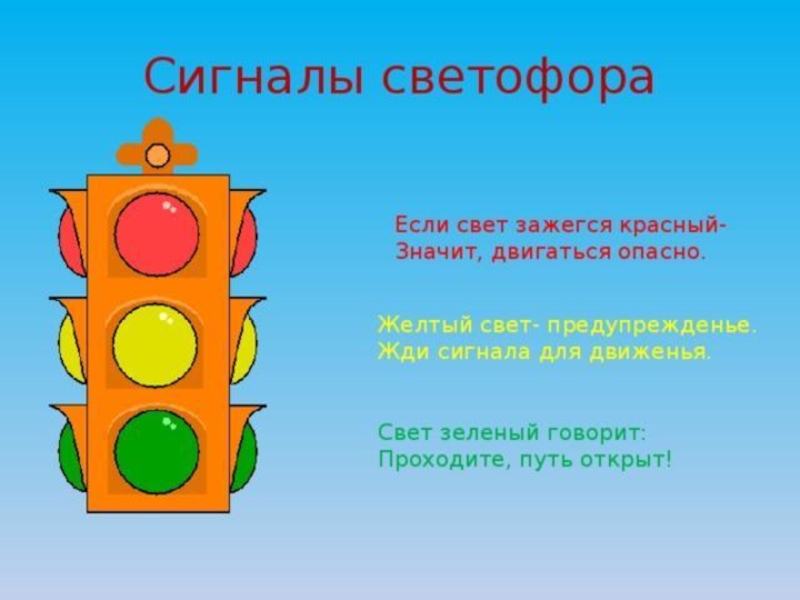 Презентация 2 младшая группа светофор